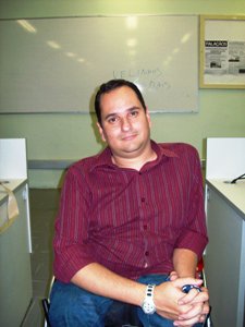 Jairo Marques em sala de aula, na Universidade Metodista. Foto: Eduardo Silva